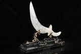 Polished Quartz Crystal Sword With Artistic Stand #206842-2